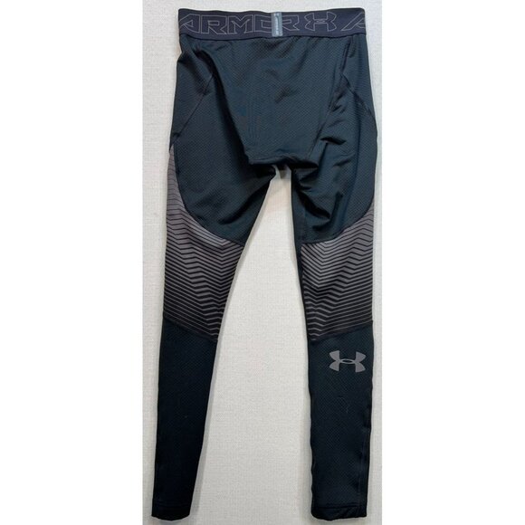 Under Armour Womens Compression Tight Pant Stretch Size M black Workout - Picture 2 of 9